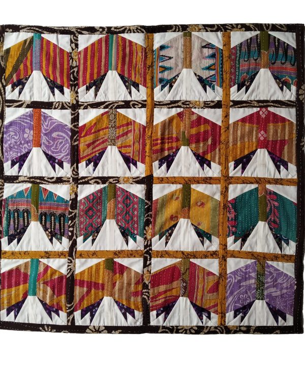 Handmade Indian Kantha Baby Quilt