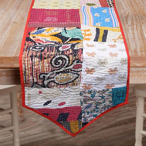 Kantha Patchwork Table Runner