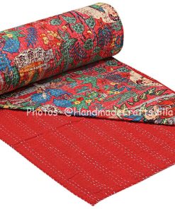 Red Frida Kahlo Quilt
