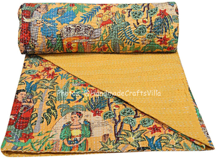 Vintage Kantha Quilts, Throw Blankets, Bedspreads & Wholesale Quilts