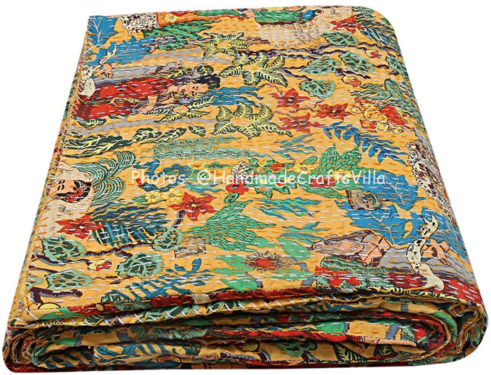 Vintage Kantha Quilts, Throw Blankets, Bedspreads & Wholesale Quilts