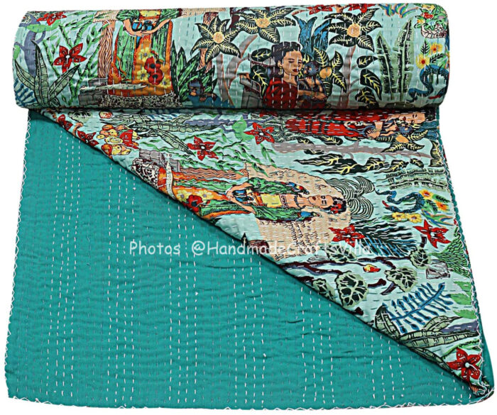 Vintage Kantha Quilts, Throw Blankets, Bedspreads & Wholesale Quilts