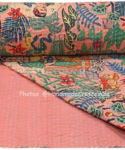 Alternative view of Mexican Frida Kahlo Kantha Quilt Blanket