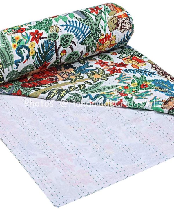 Kantha Quilt Frida Cotton Blanket