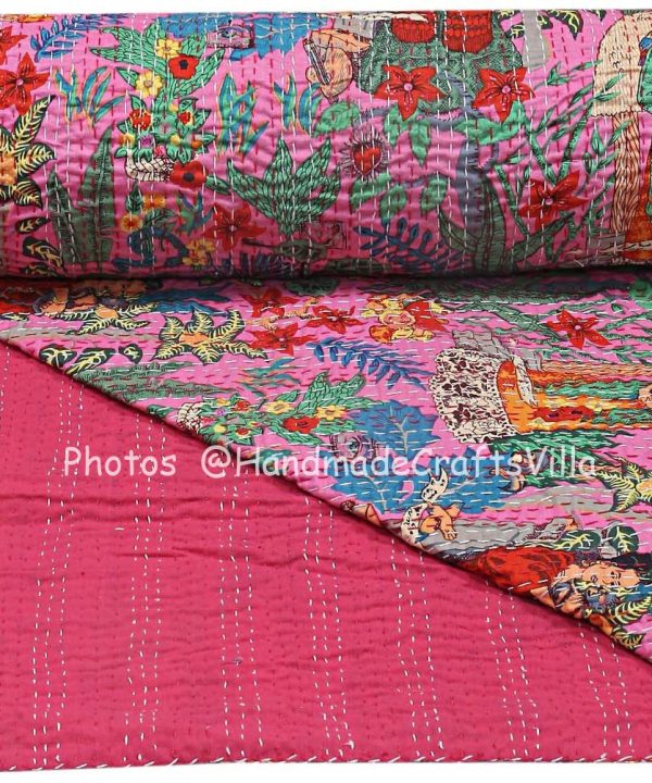 Alternative view of Pink Frida Kahlo Bohemian Blanket