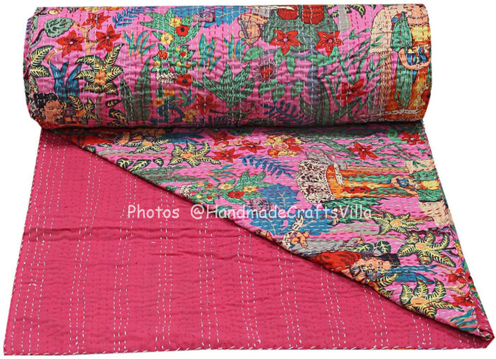 Vintage Kantha Quilts, Throw Blankets, Bedspreads & Wholesale Quilts