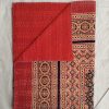 Ajrak Blockprint Kantha Blanket