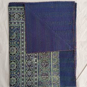 Kantha Ajrak Cotton Blockprint Quilt