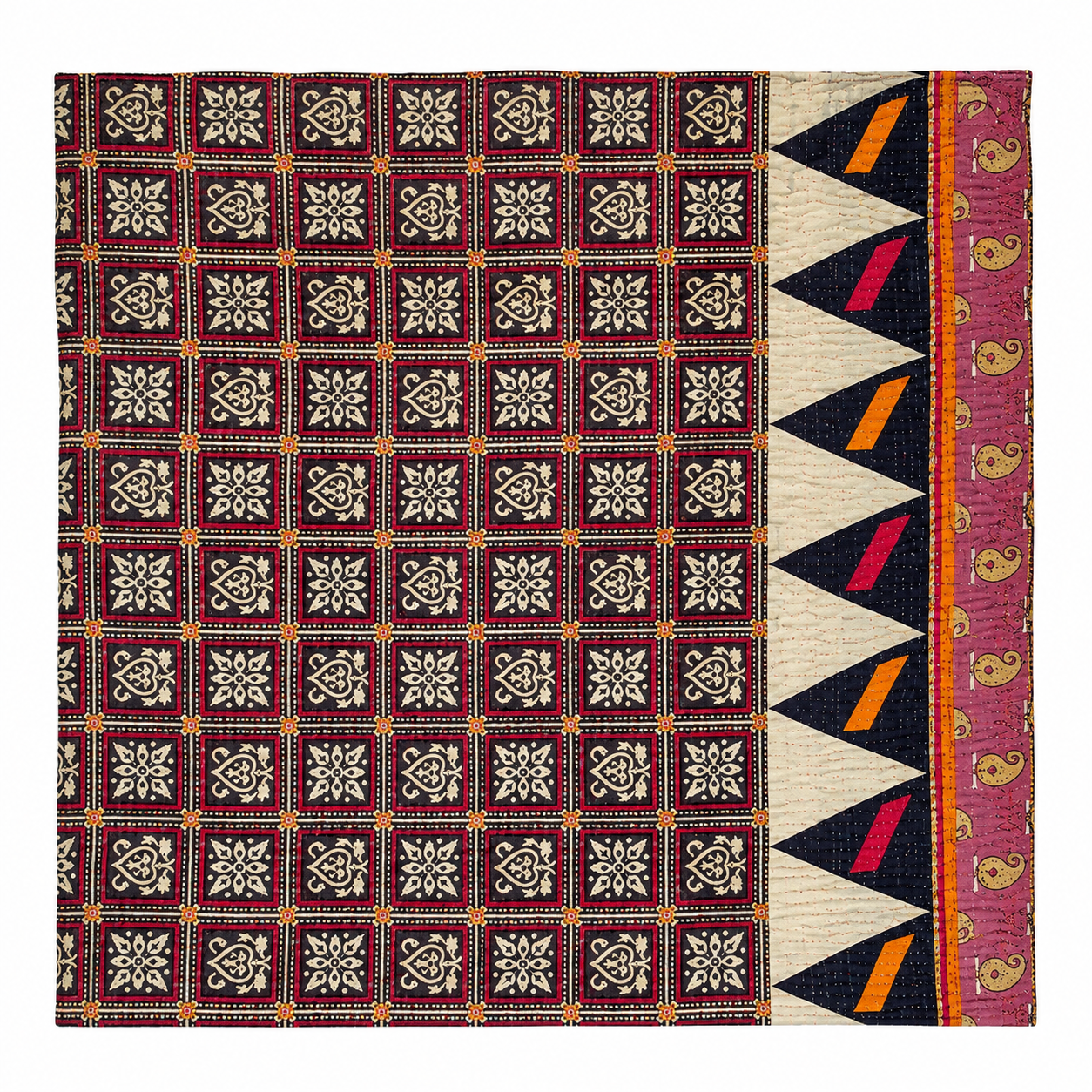 Vintage Kantha Quilt Baby Book Quilt - Image 2