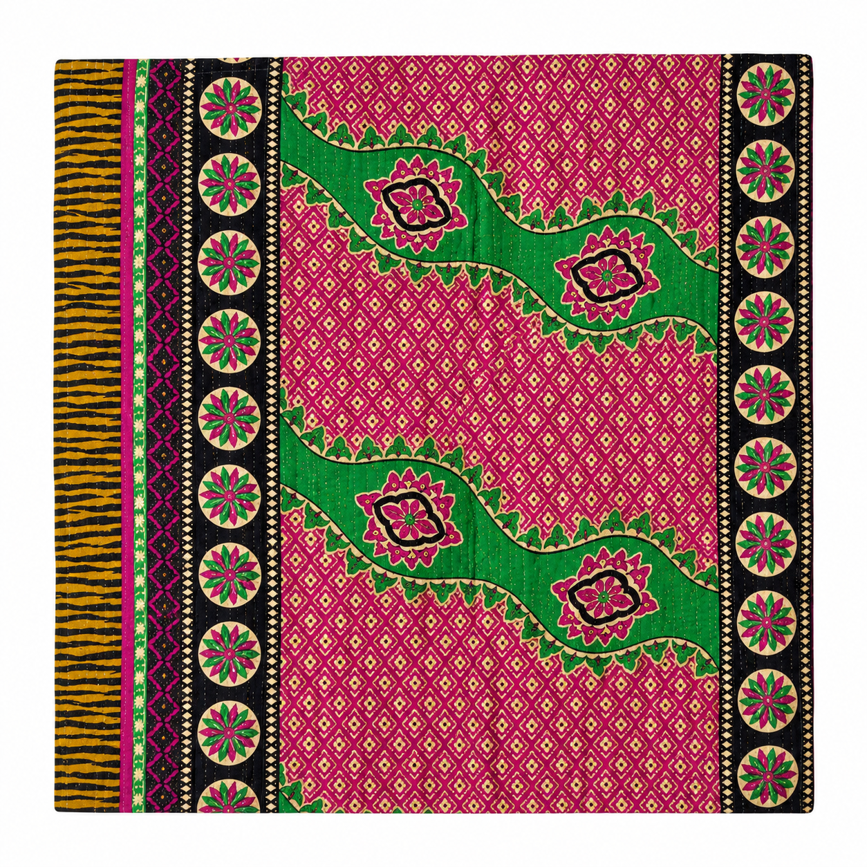 Books Inspired Kantha Baby Blanket - Image 2