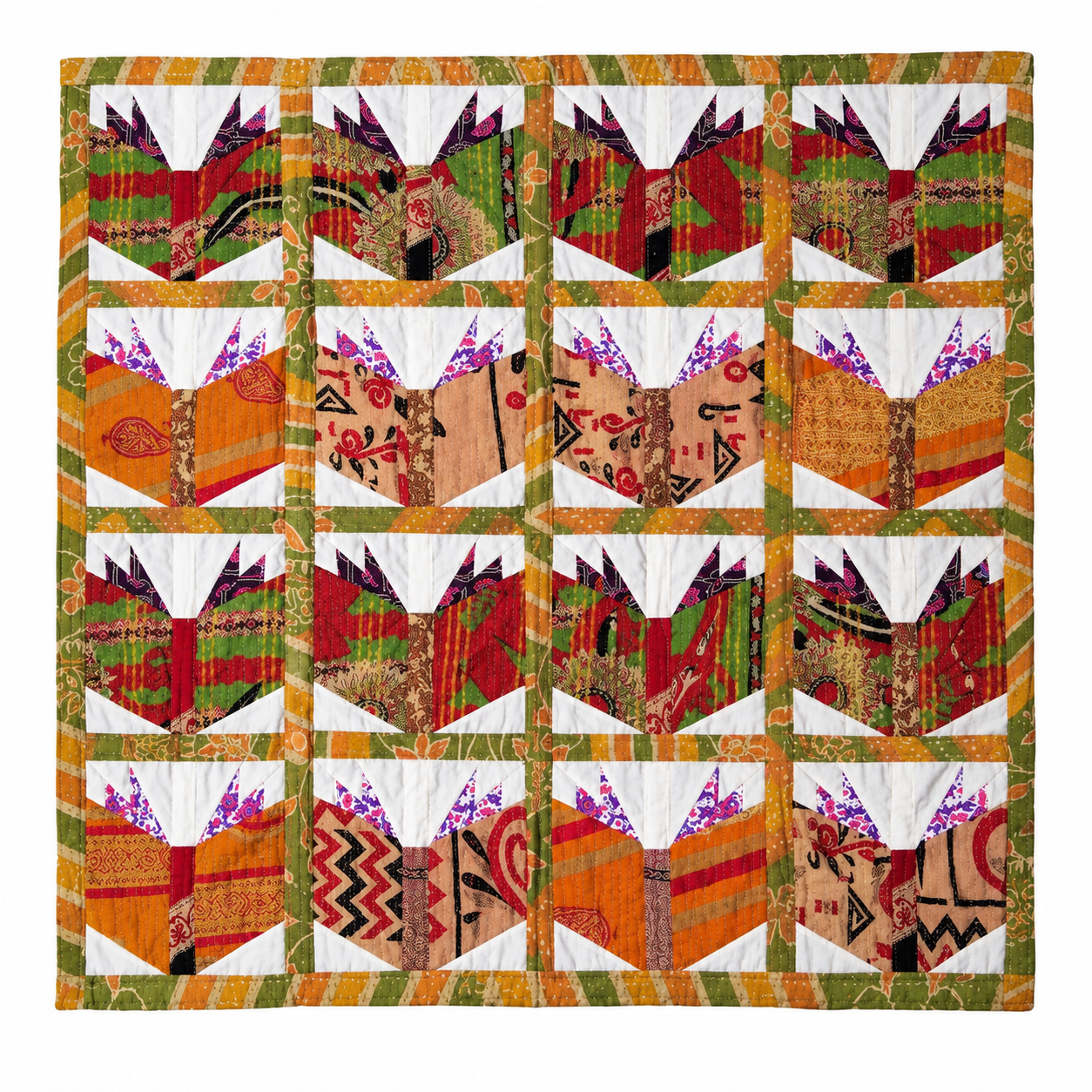 Exclusive Pattern Kantha Baby Quilt
