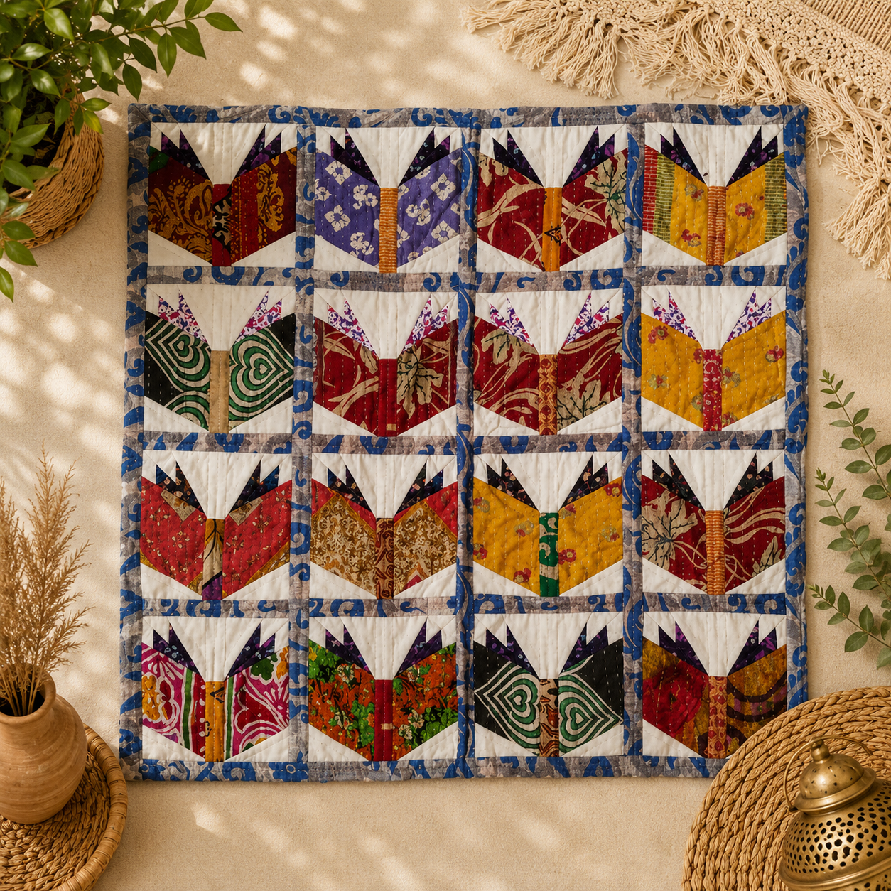 Exclusive Design Kantha Baby Blanket