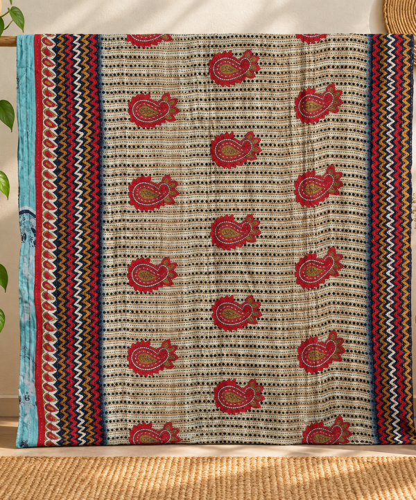 Alternative view of Unique Design Kantha Baby Throw