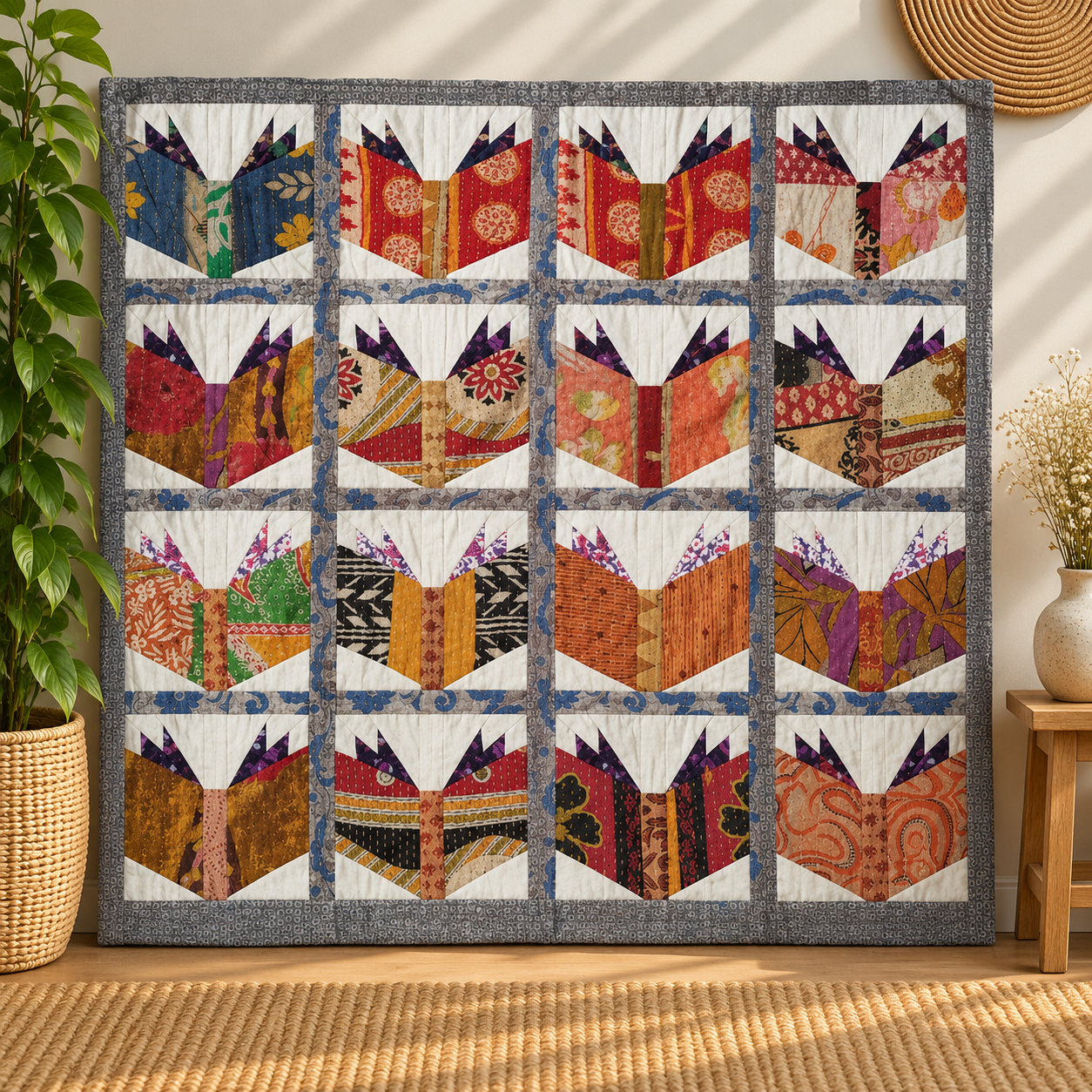 Baby Kantha Throw Book Pattern