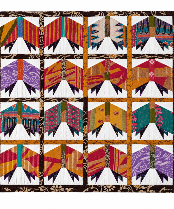 Handmade Indian Kantha Baby Quilt