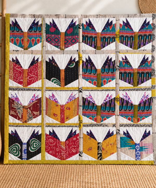 Reversible Vintage Kantha Throw