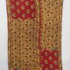 Polka Floral Vintage Kantha Quilt - Image 2