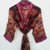 Unique Pattern Silk Sari Kimonos - Image 3