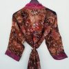 Unique Pattern Silk Sari Kimonos - Image 2