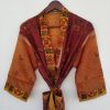 Beach Wear Sari Silk Kimonos Handmade Robe - Image 3