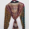 Silk Sari Trim Kimono Dreesing Gown - Image 3