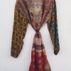 Silk Sari Trim Kimono Dreesing Gown - Image 2