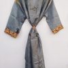 Silk Kimono Indian Recycled sari Robe - Image 4