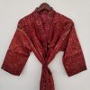 Vintage Sari Silk Dressing Gown Robe - Image 2