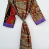 Vintage Silk Sari Kimonos Bath robe - Image 4