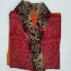 Floral Design Sari Silk Robe - Image 5