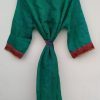Vintage Sari Silk Kimonos Robe - Image 4
