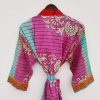 Women Floral Kimonos Sari Summer Dress - Image 4
