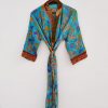 Beachwear Handstitched Cotton Sari Kimonos - Image 2