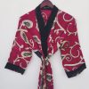 Beach Wear Sari Cotton Kimonos Handmade Robe - Image 2