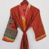 Vintage Sari Cotton Dressing Gown Robe - Image 2
