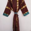 Unique Print Silk Sari Kimonos - Image 4