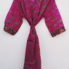 Indian Silk Sari Bath Robe - Image 4