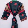 Floral Pattern Sari Silk Kimonos - Image 2