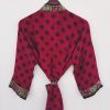 Women Floral Kimonos Sari Jacket - Image 2