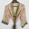 Beachwear Silk Sari Kimonos Robe - Image 3