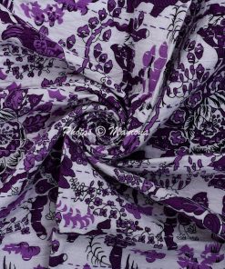 Alternative view of Bohemian Bird Floral Kantha Throw