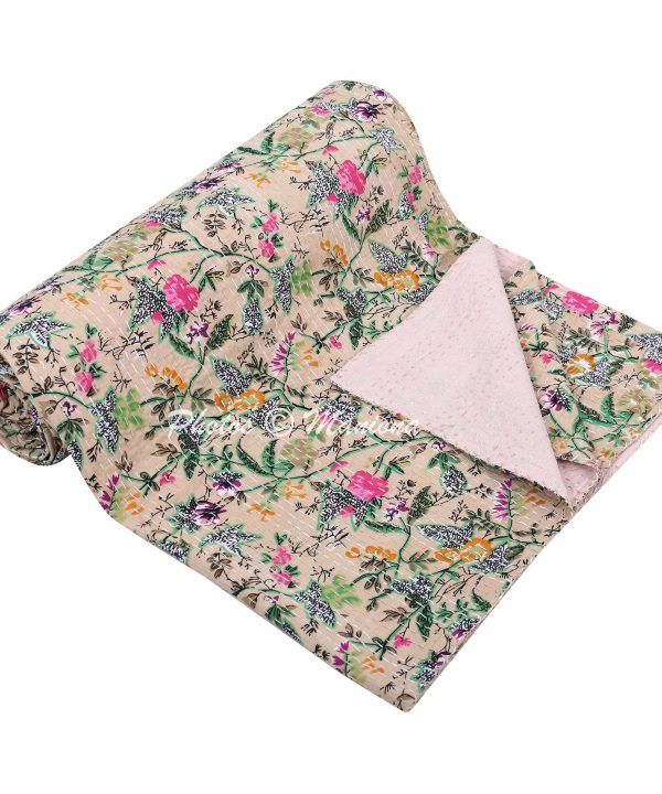 Alternative view of Designer Kantha Bedding Handmade Throw