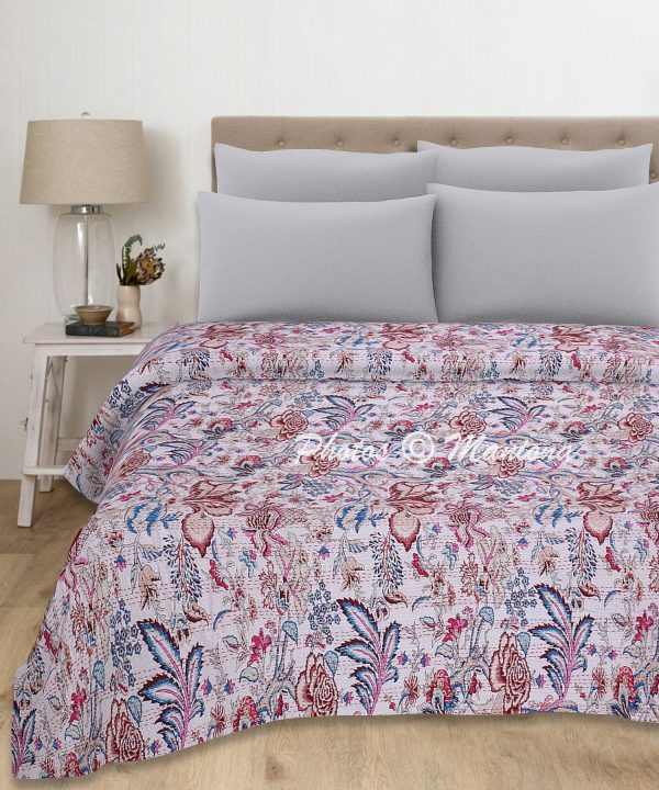 100% Cotton indian Kantha Boho Blanket