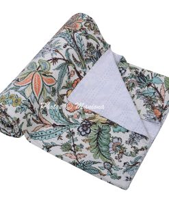 Alternative view of Floral cotton Printed Designer Kantha Bedding