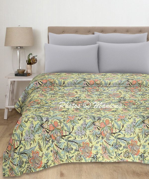 New Print Kantha Bohemian Blanket