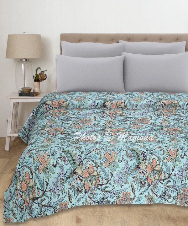 New Color Kantha Bohemian Quilt