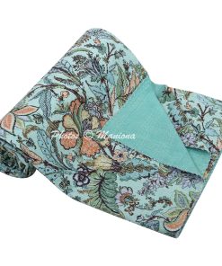 Alternative view of New Color Kantha Bohemian Quilt