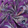 Monkey Print Purple Kantha Bedspread - Image 4