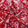 Red Ikat Print Kantha Bohemian Blanket - Image 4