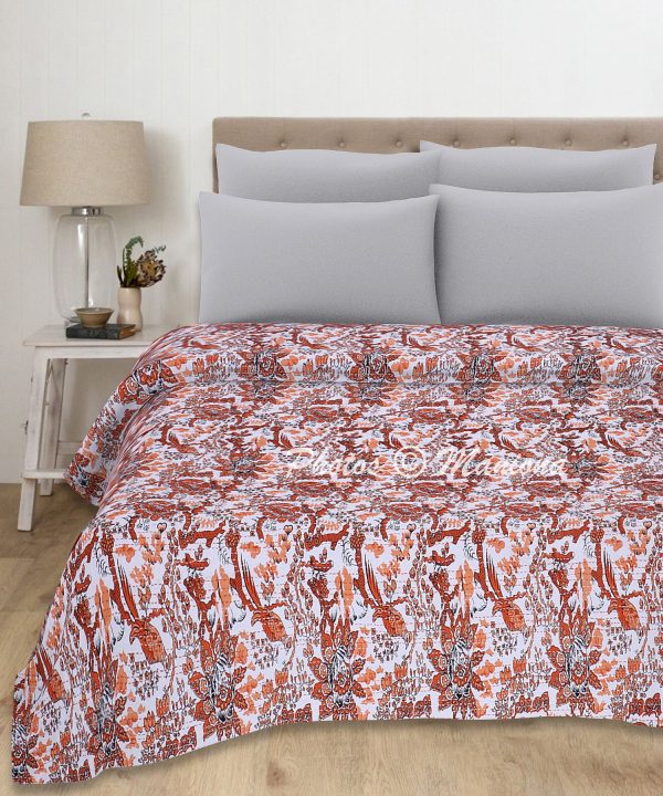 Orage Bird Kantha Boho Blanket